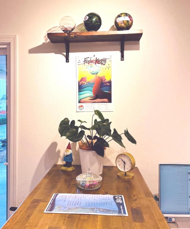 Family relaxing in bed